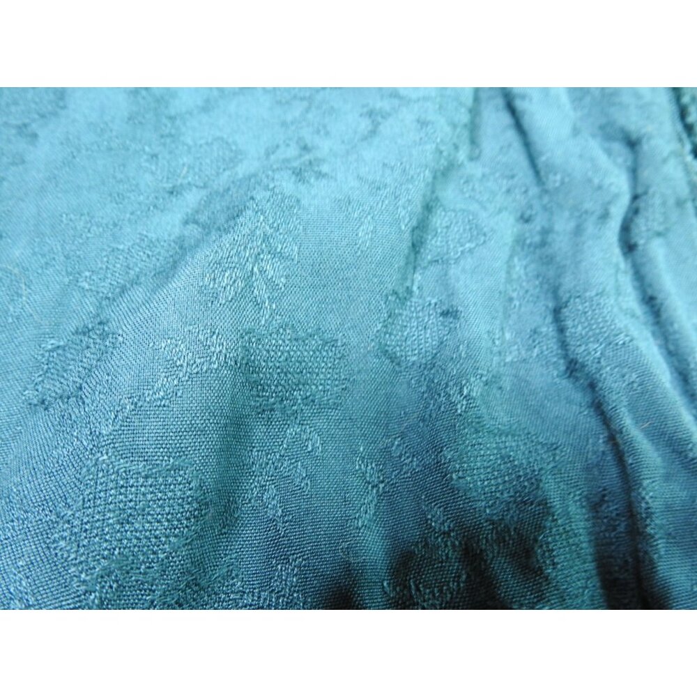 Sahiba Teal Blue Crinkle Maxi Skirt Free Size Boho Embroidered India Viscose - Picture 4 of 11